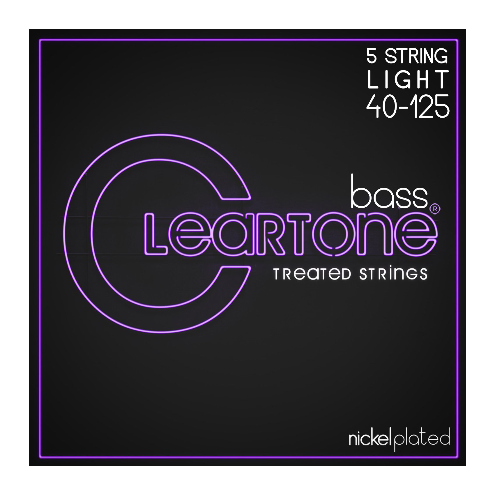 40-125 5-String Cleartone Nickel Plated Steel Electric Bass Guitar Strings