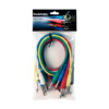 RockCable Patch Cable Set - TS Recto - Multi-color, 6 Unidades. - 60 cm